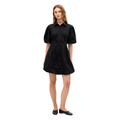 Women's Black Mini Bubble Shirtdress