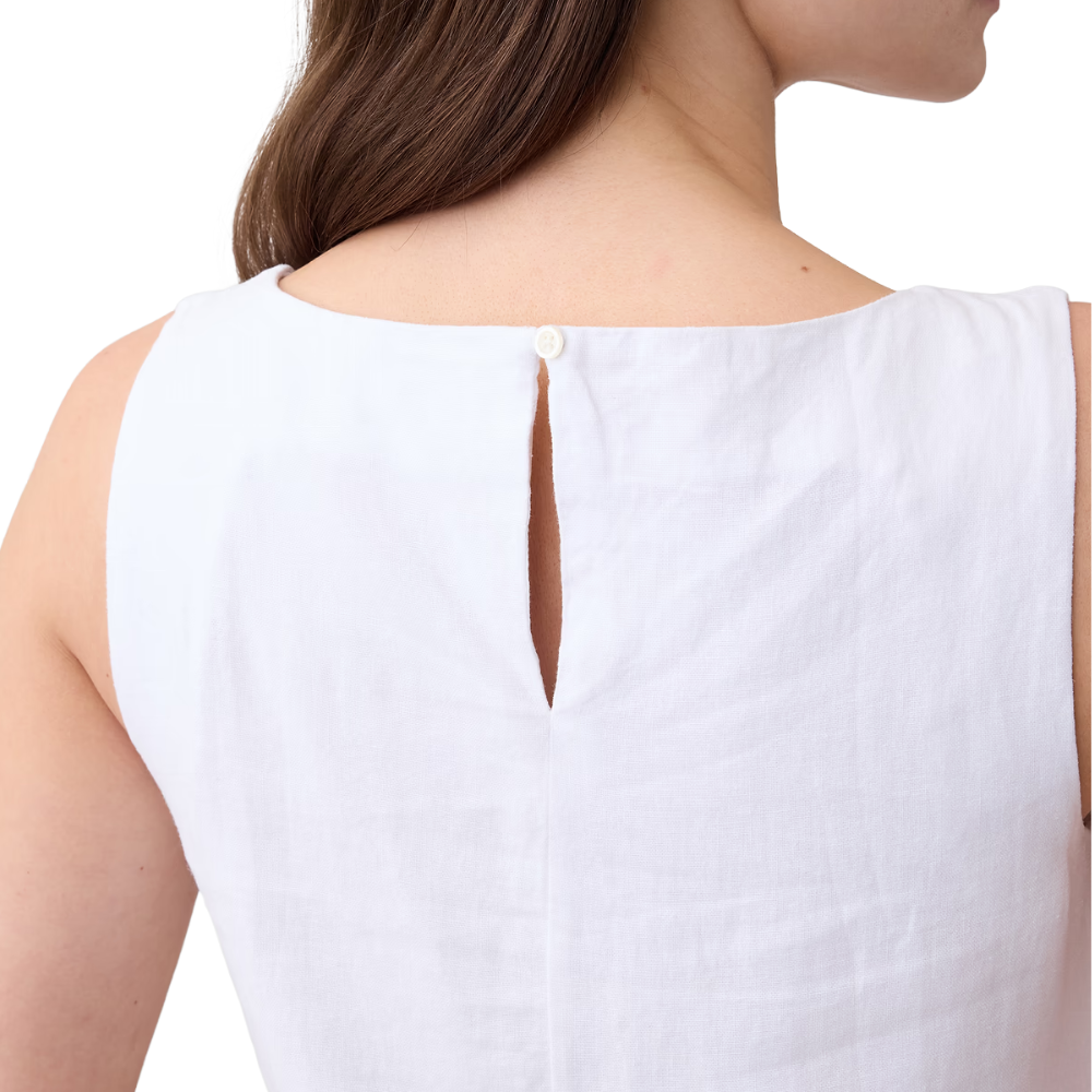 Women's Linen Blend Mini Apron Dress