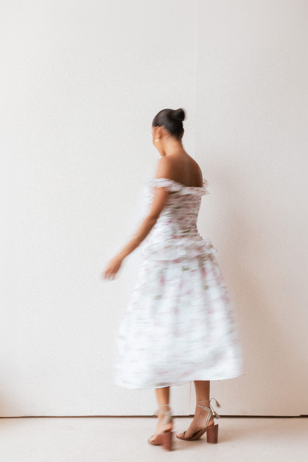 Garcia Midi Dress - White Floral