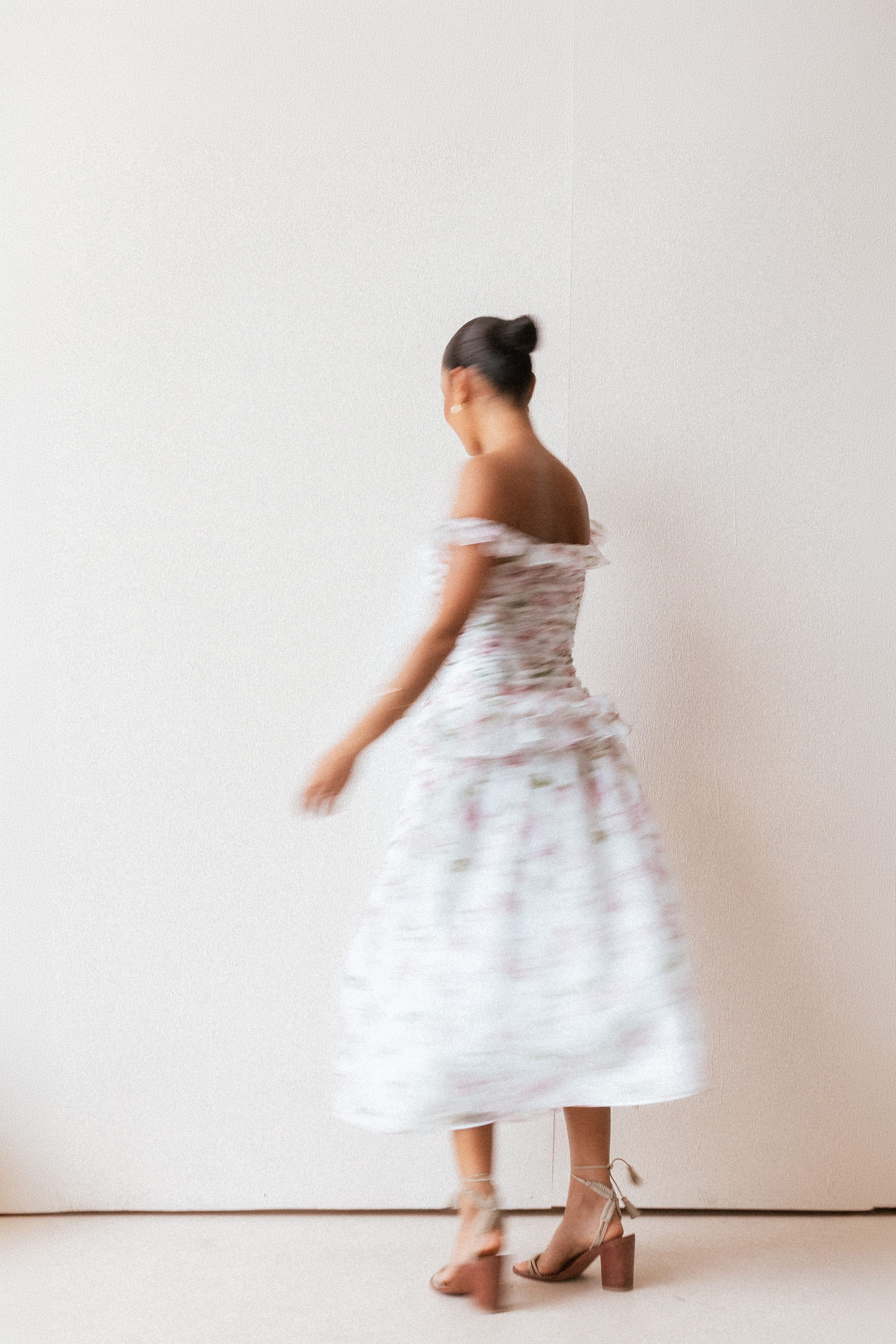 Garcia Midi Dress - White Floral