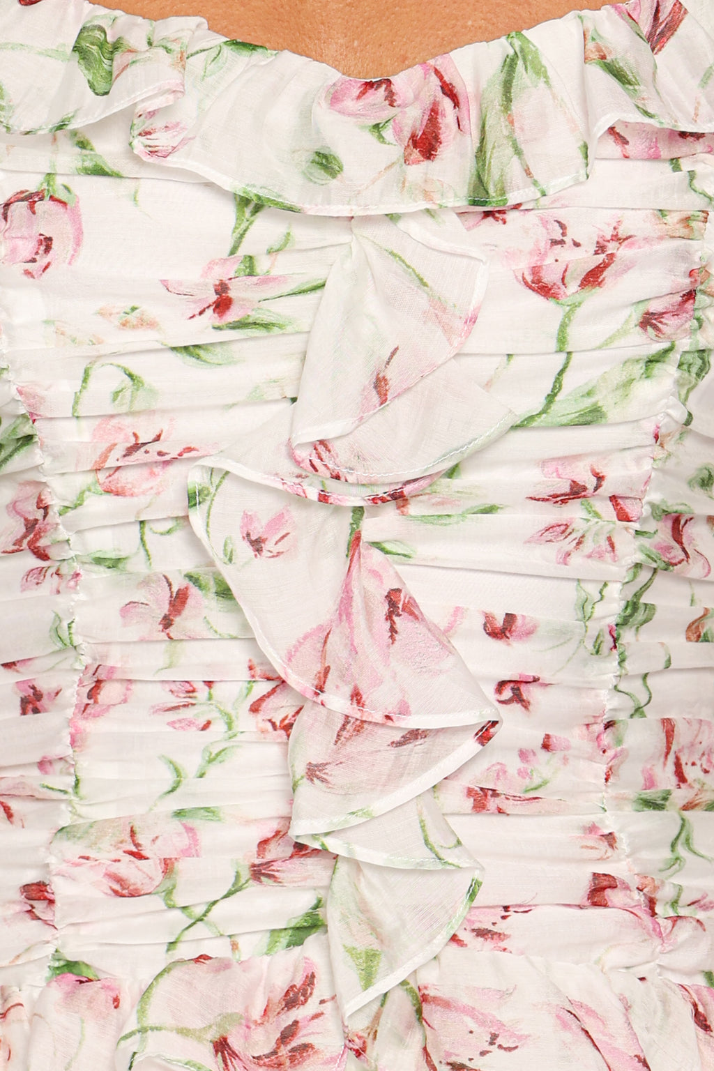 Garcia Midi Dress - White Floral