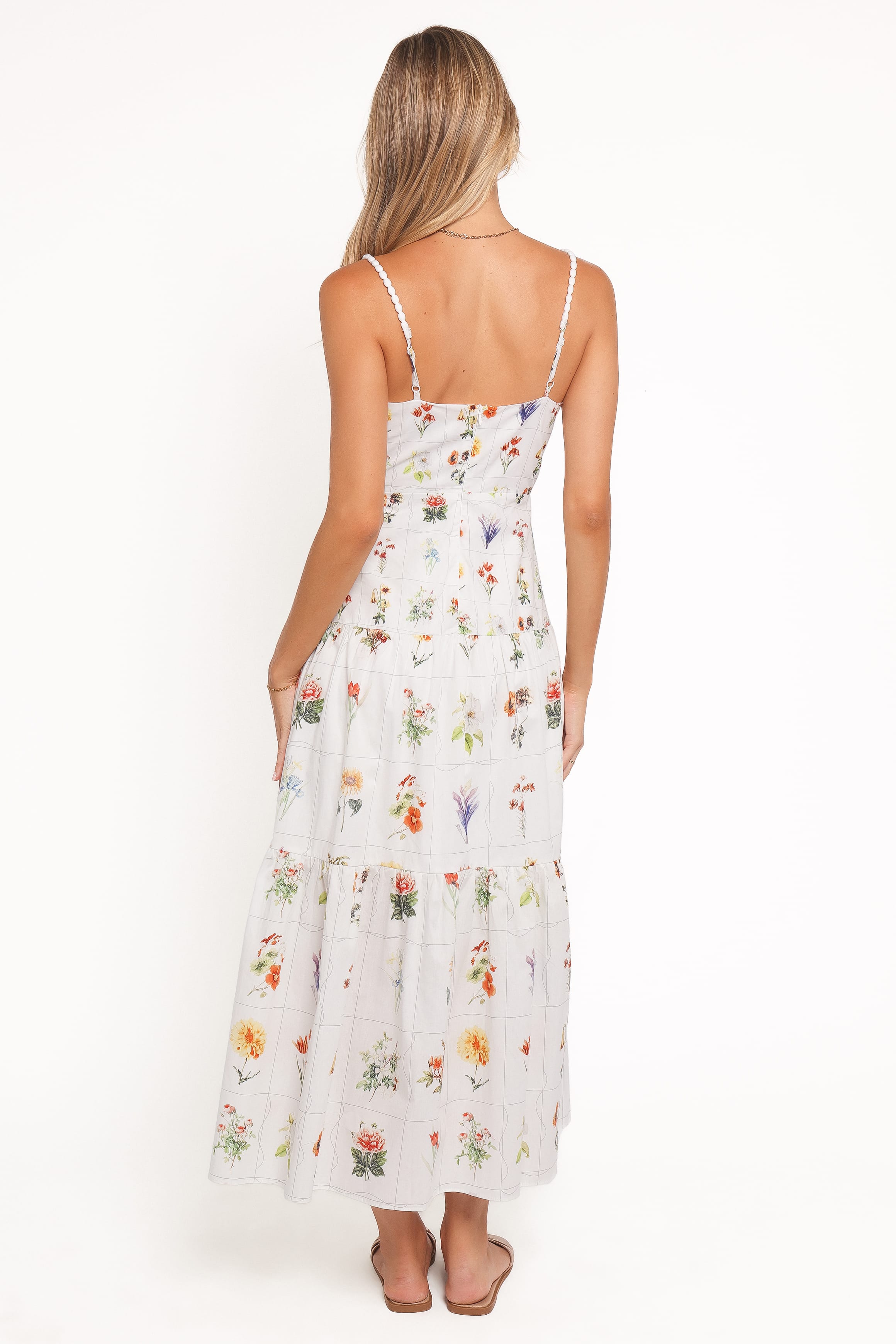 Brooks Maxi Dress - White Floral