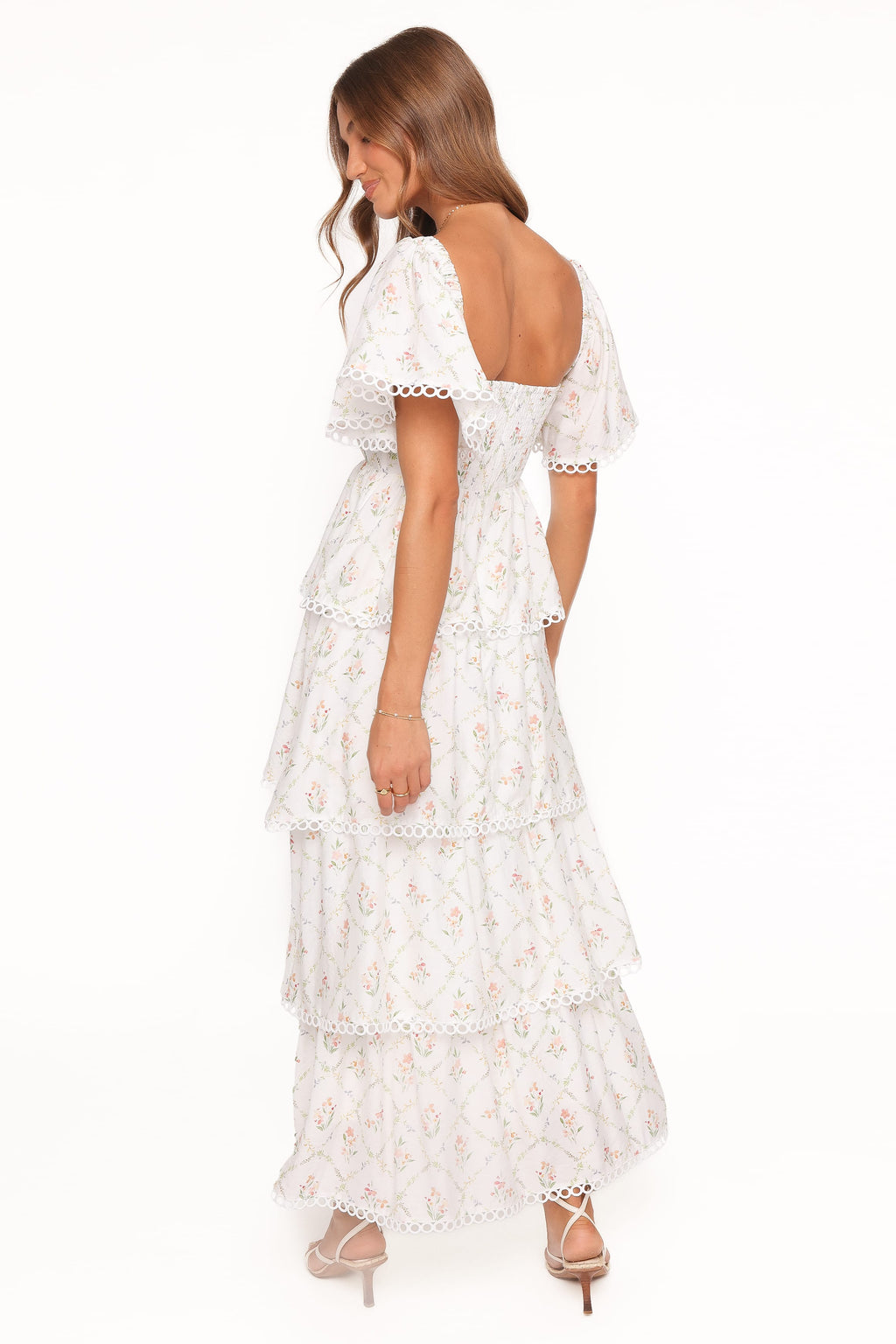 Chapel Maxi Dress - White Vintage Floral