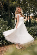 Floret Midi Dress - Off White