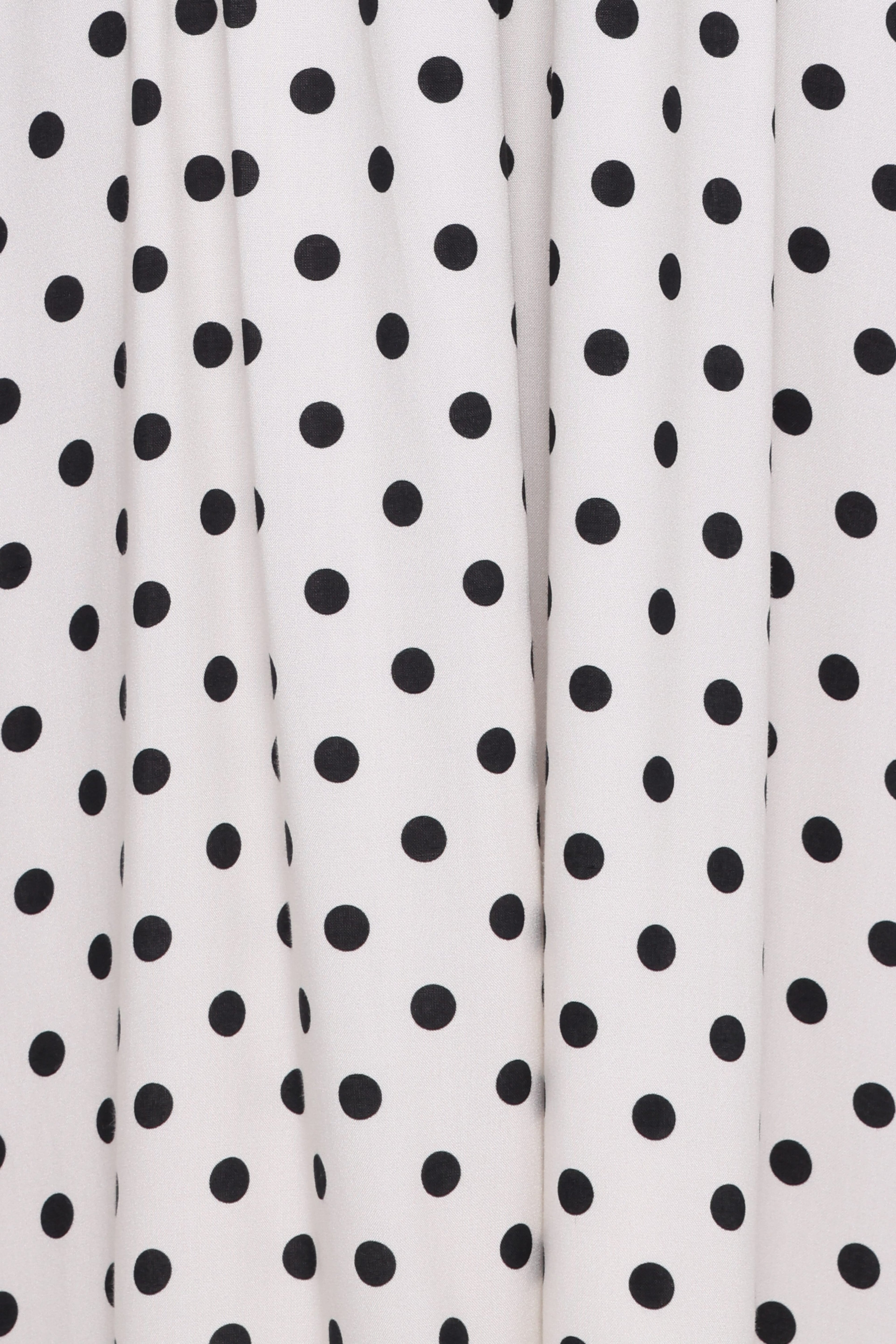 Gemini Halterneck Maxi Dress - White Polka Dot