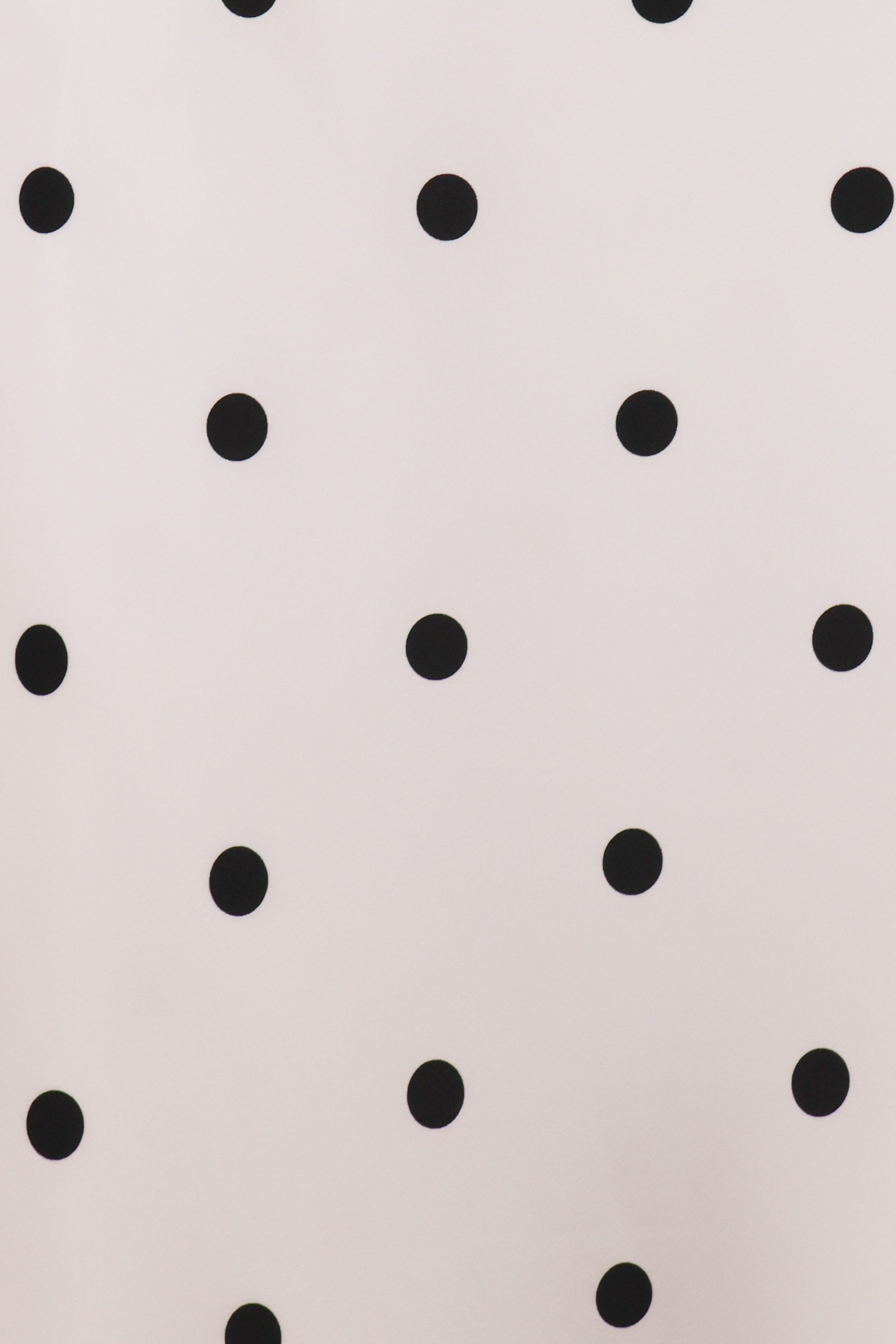 Jamila Midi Dress - White Polka Dot