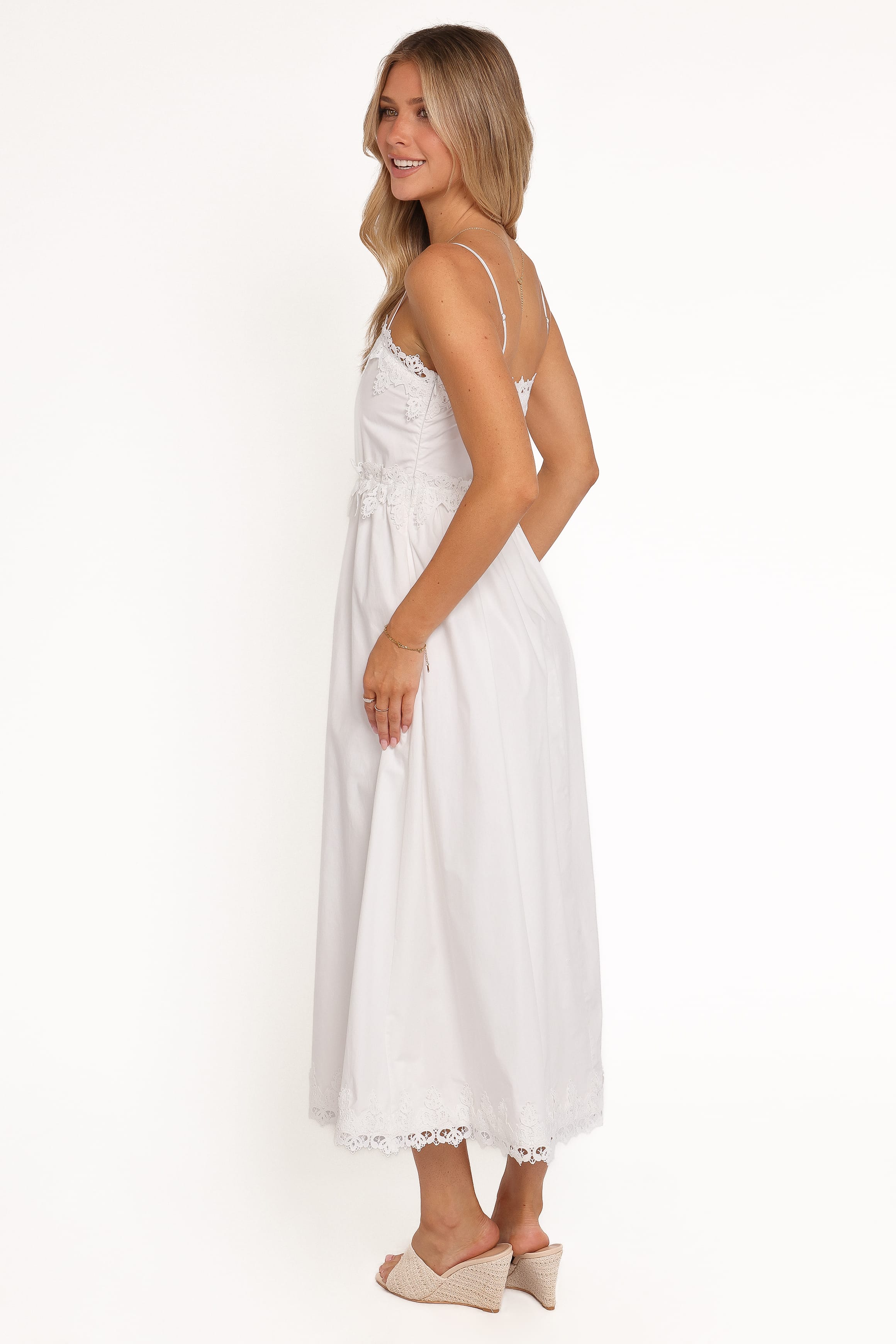 Kiana Midi Dress - White
