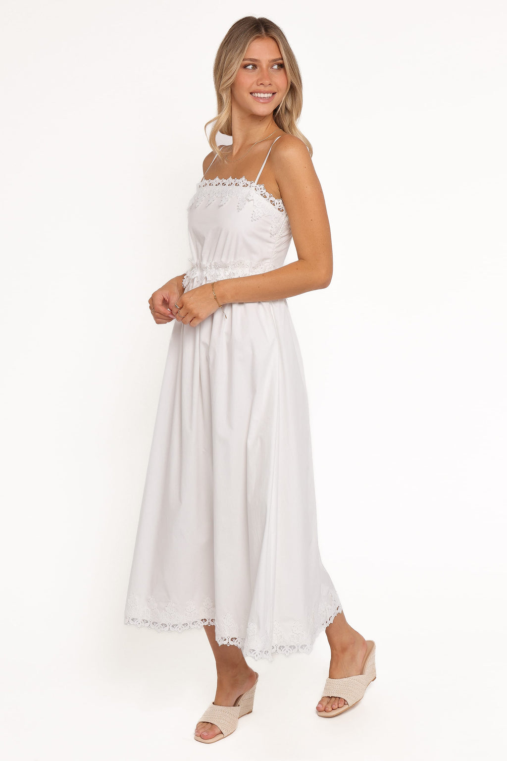 Kiana Midi Dress - White