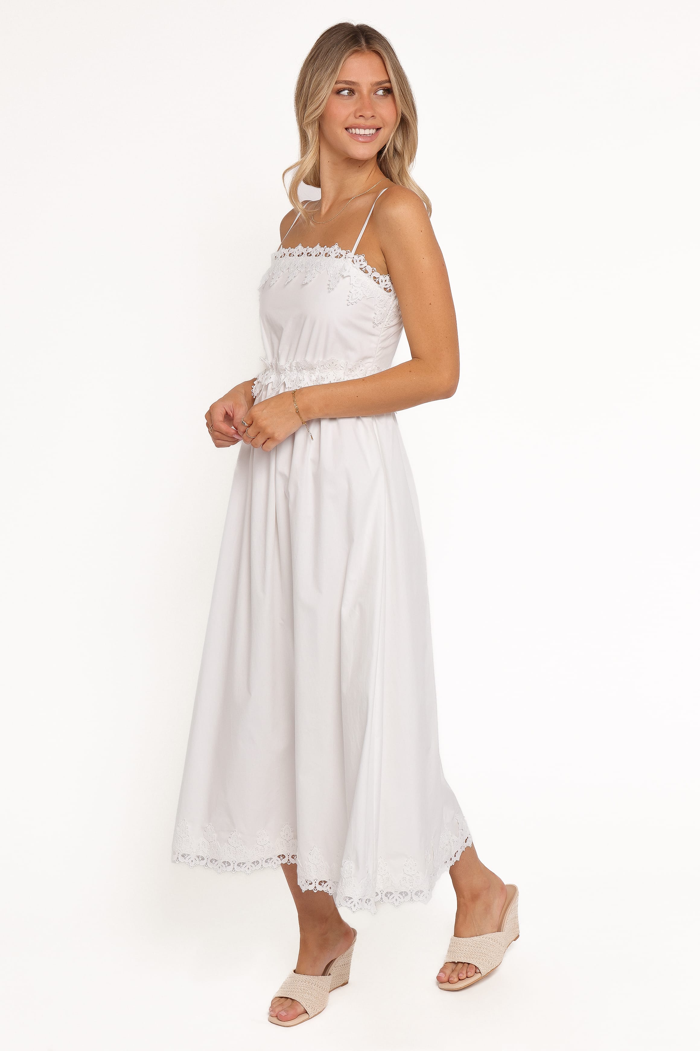 Kiana Midi Dress - White