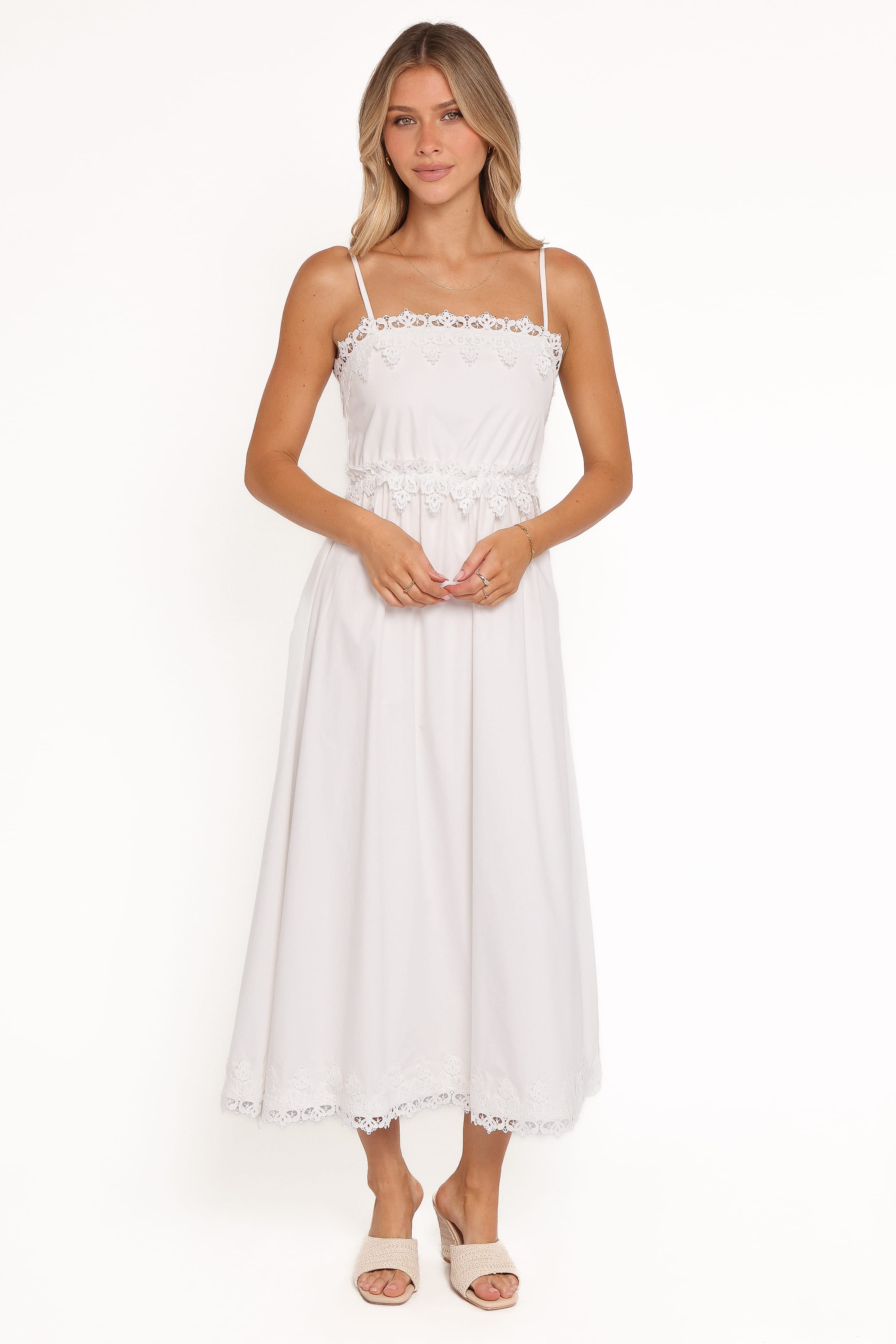 Kiana Midi Dress - White