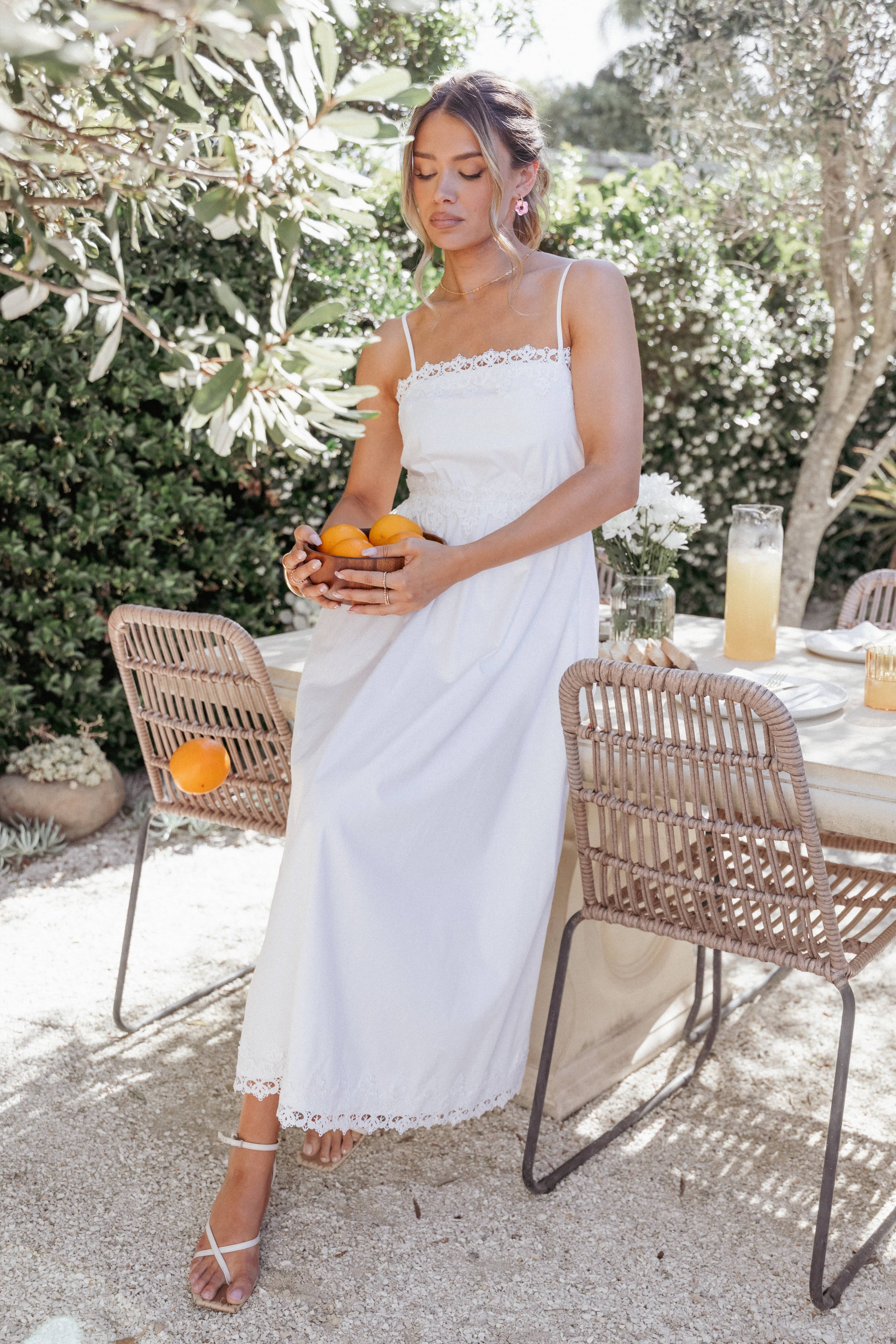 Kiana Midi Dress - White