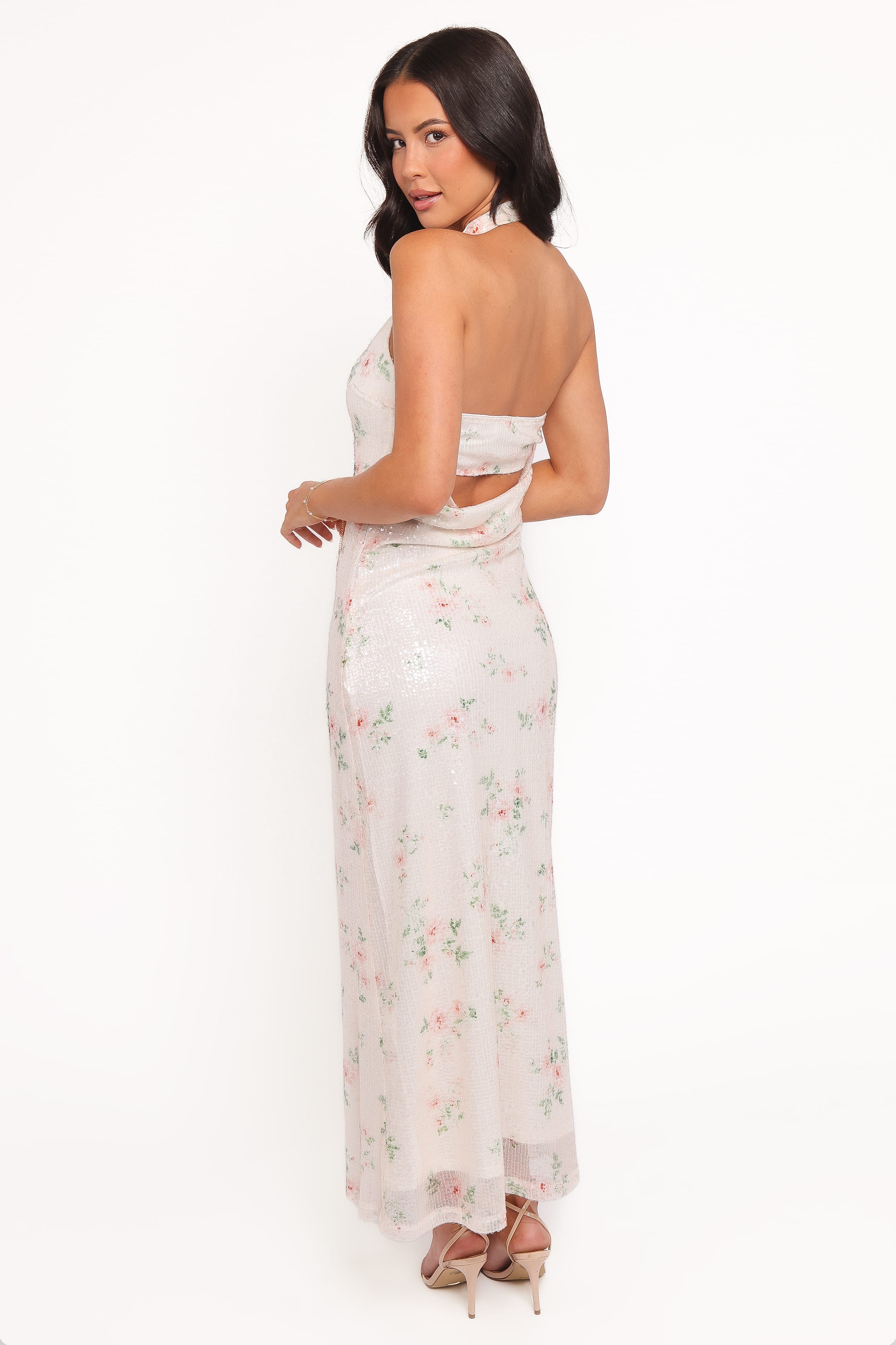 Lunara Maxi Dress - Sequin Floral