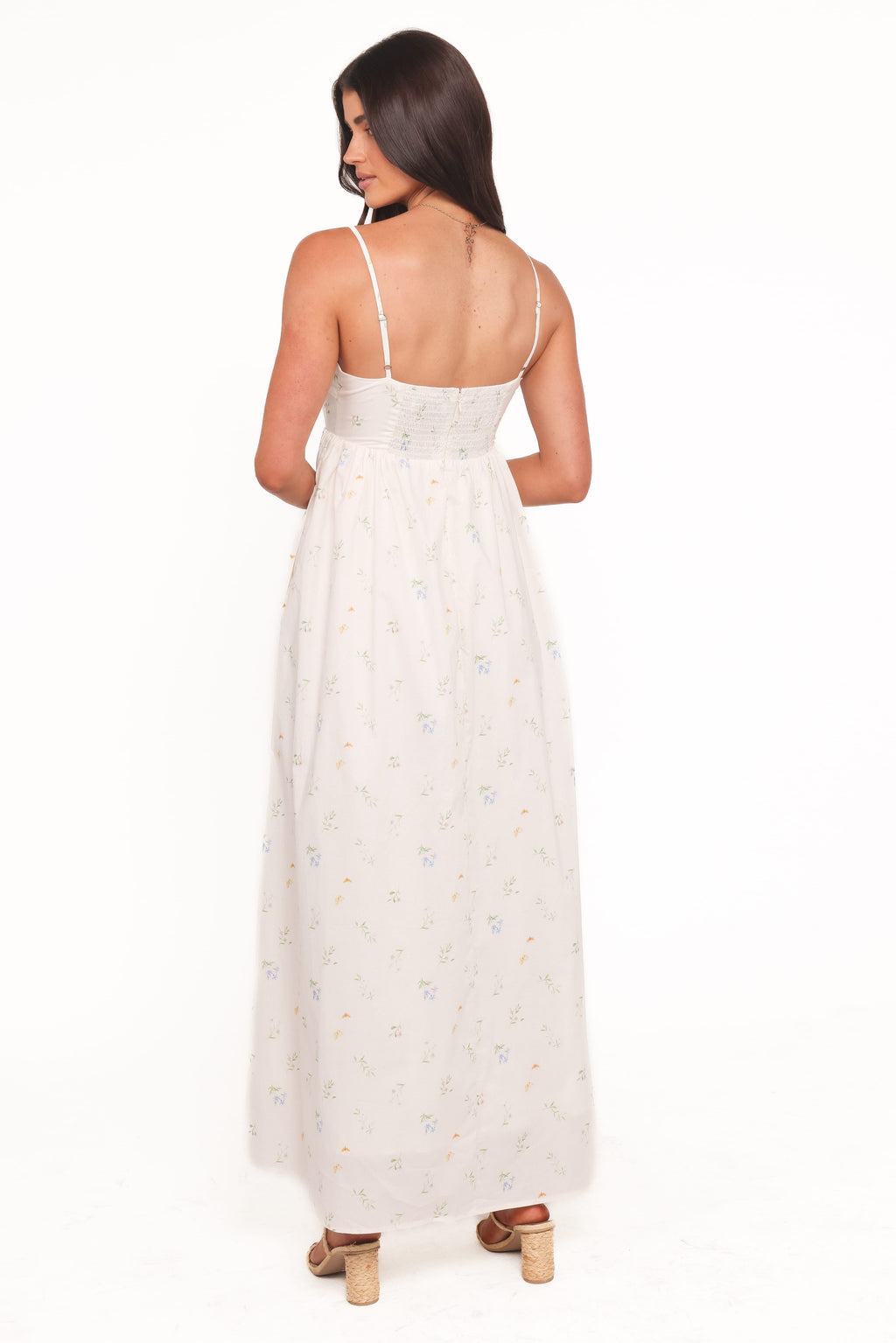 Odessa Maxi Dress - White Floral