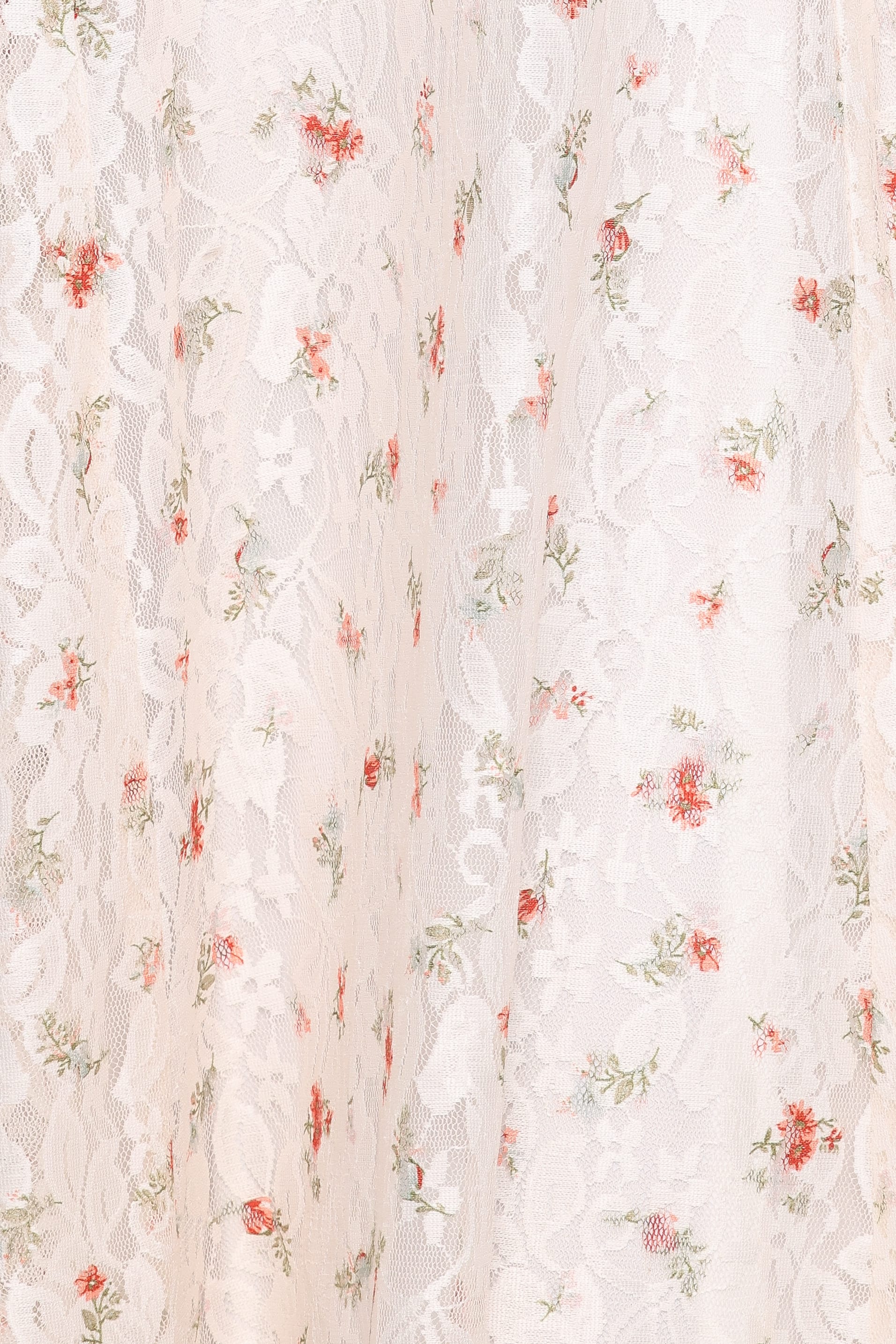 Valley Maxi Dress - White Floral Lace