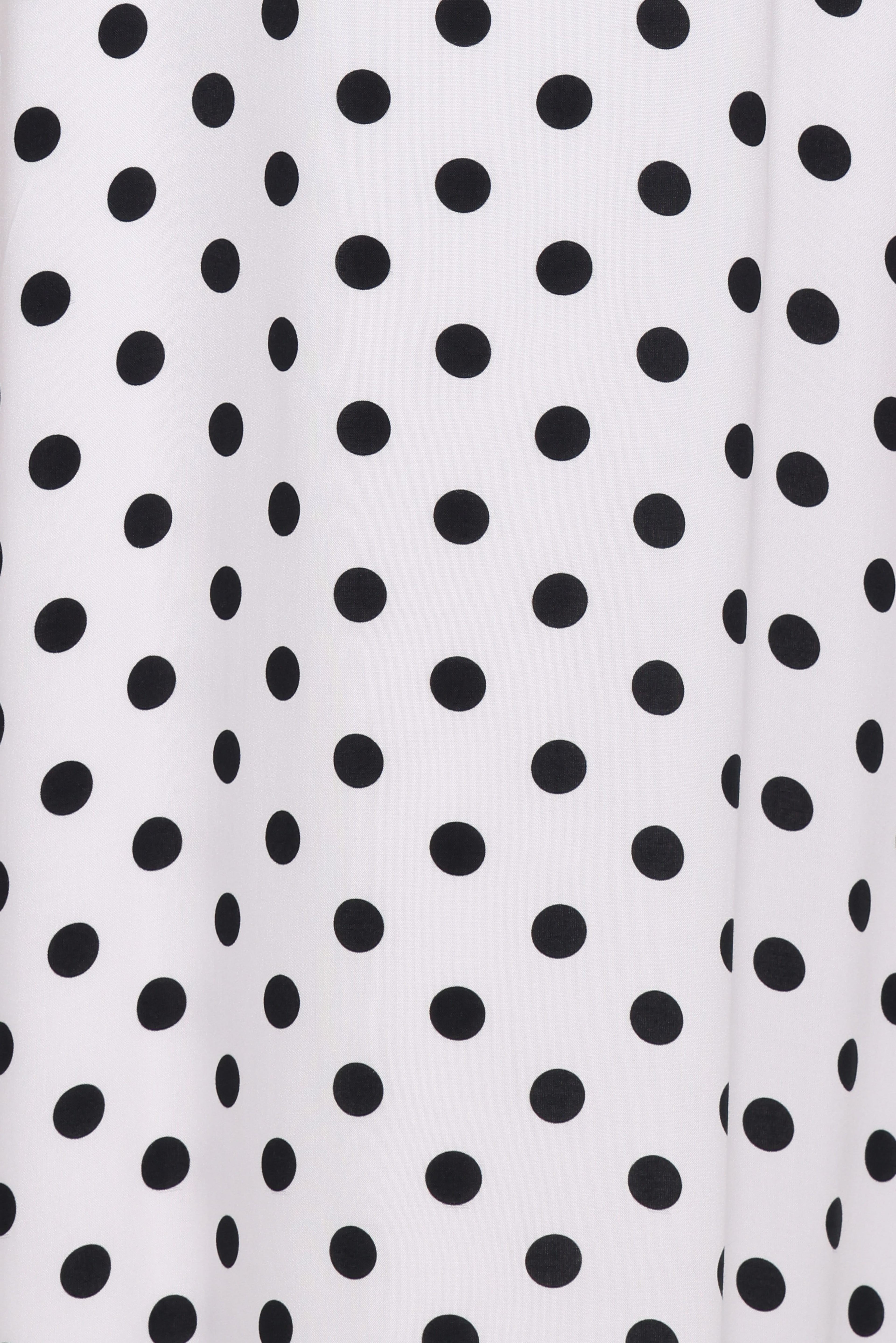 Virgo Maxi Dress - White Polka Dot