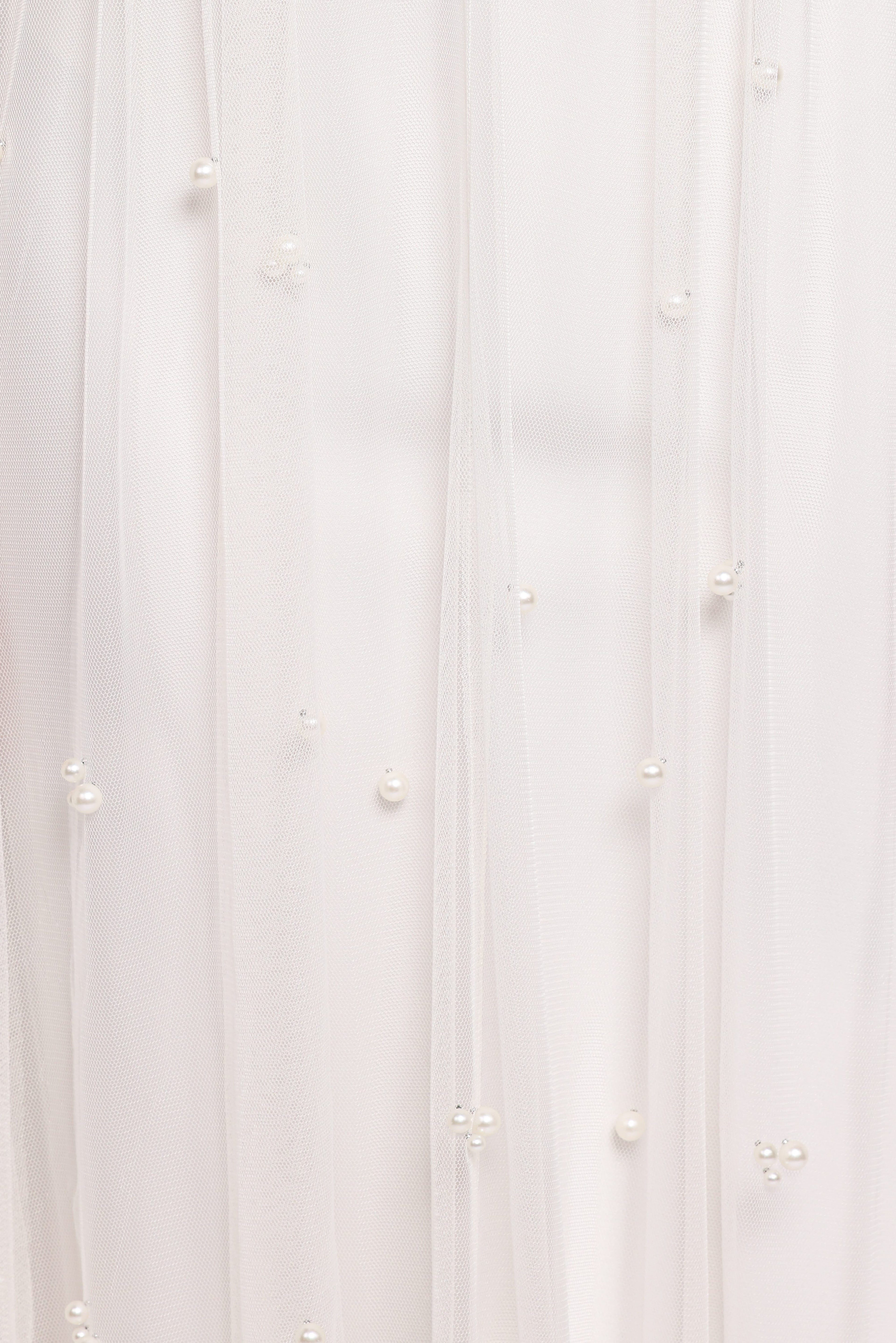Yulia Pearl Midi Dress - Ecru